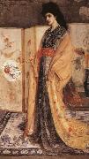 James Mcneill Whistler Whistler-s passion for all things oriental is presented here in his the princess from the Land of Porcelain china oil painting artist